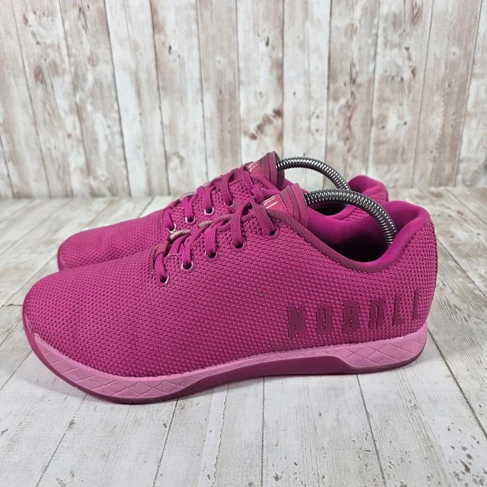 NOBULL Trainer Magenta Pink SuperFabric Cross Training Shoes Womens 11 Mens 9.5